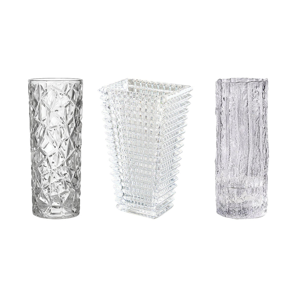 SOGA Home & Living Deko-Set – Handgefertigte Glasvasen für stilvolle Wohnräume