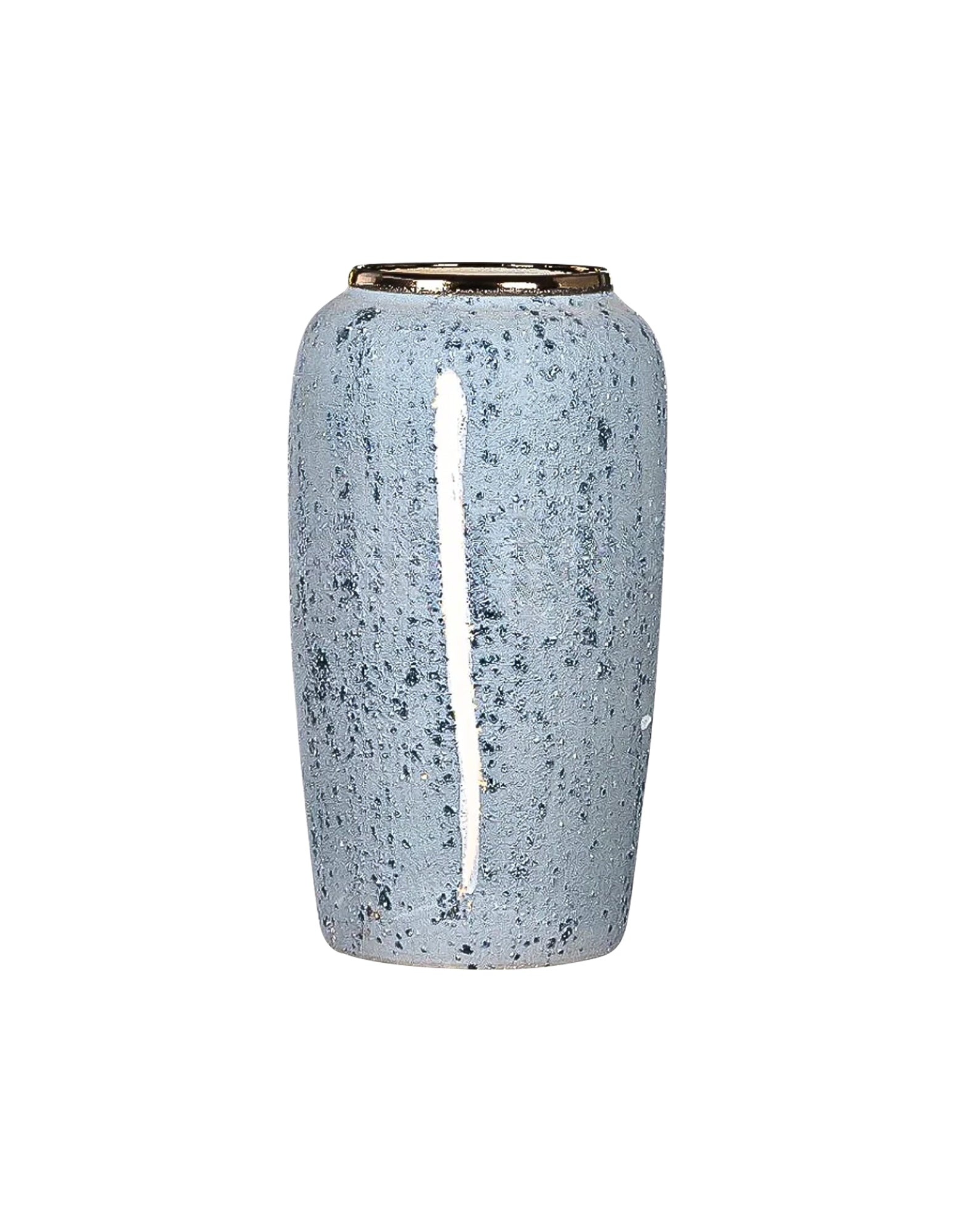 SOGA Keramik-Blumenvase Groß 35 × 17 cm in Grau – Stilvolle Dekovase für Wohnzimmer, Blumen und moderne Wohnräume.