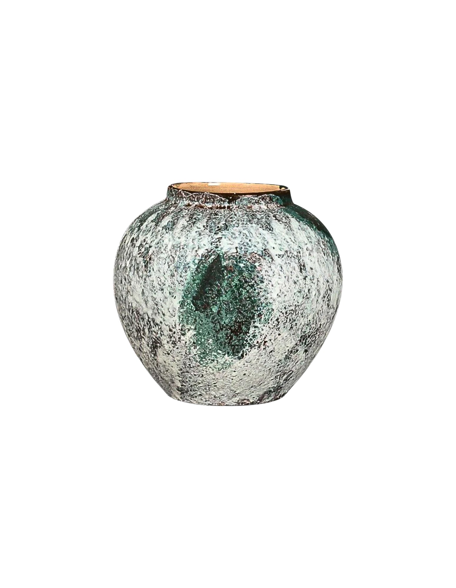 SOGA Kleine grüne Keramik-Blumenvase 21 × 22 cm – Elegante Wohndekoration für Wohnzimmer und Zuhause