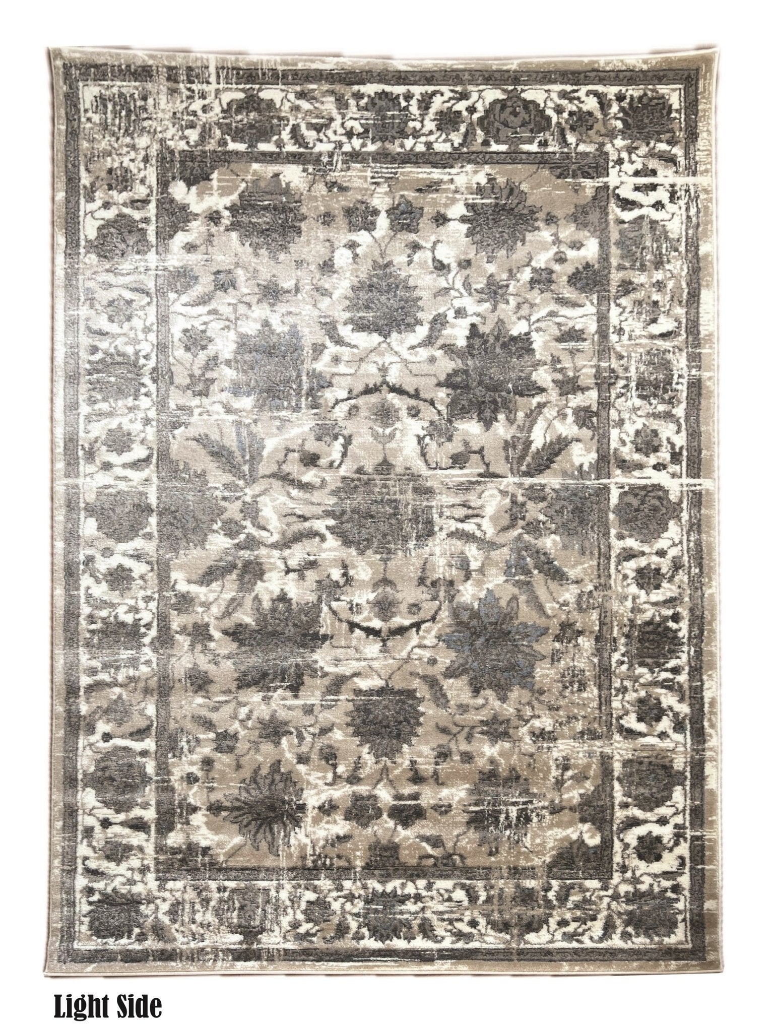 Canvello Premium-Wohnteppich für Wohnzimmer, Schlafzimmer und Essbereich – Stilvolles Design in Elfenbein, Grau und Beige