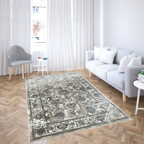 Canvello Premium-Teppiche für Wohnzimmer, Schlafzimmer und Esszimmer – in Elfenbein, Grau und Beige