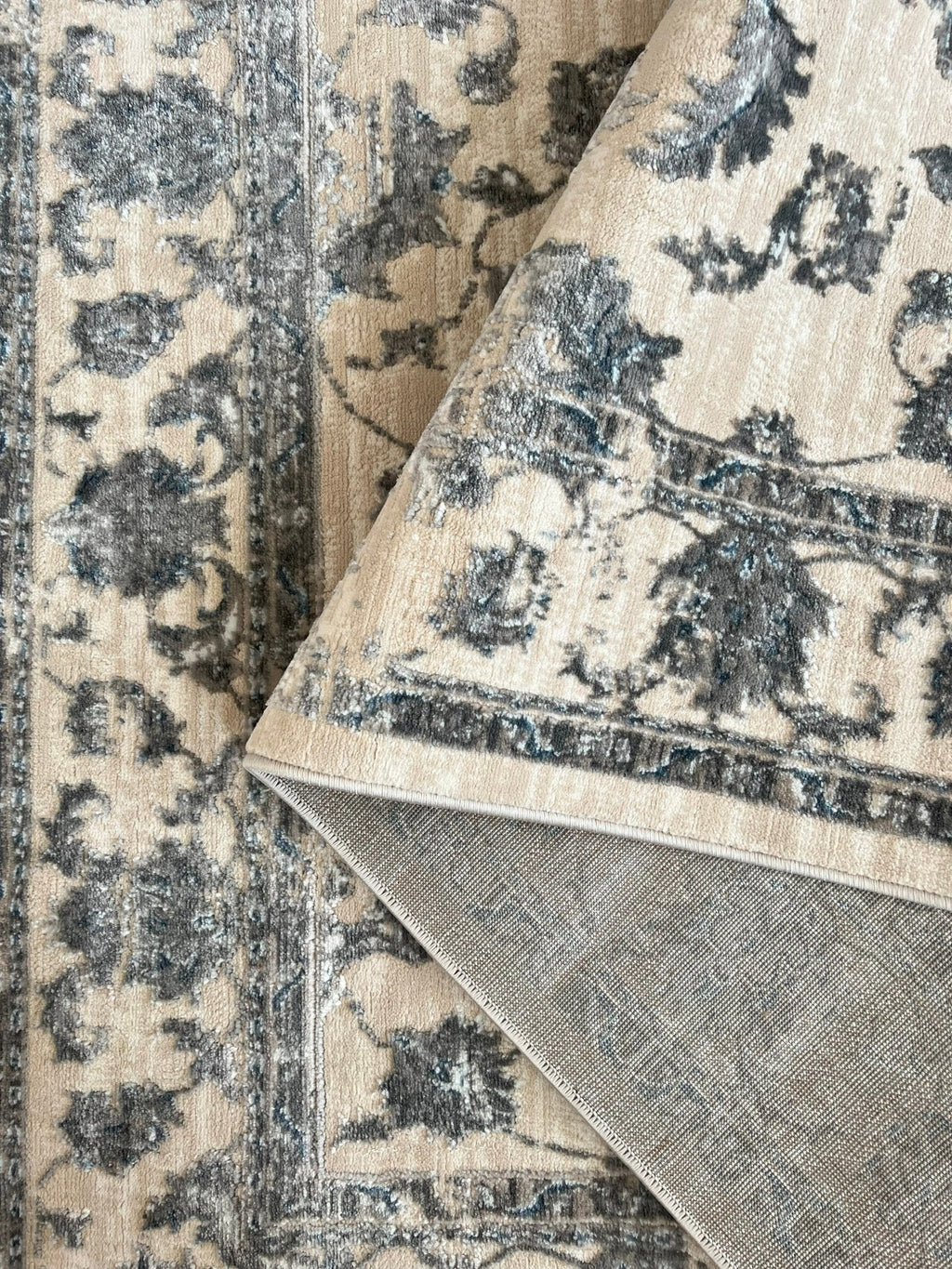 Canvello Premium-Teppiche für Wohnzimmer, Schlafzimmer und Esszimmer – in Elfenbein, Grau und Beige