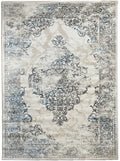 Canvello Premium-Teppiche für Wohnzimmer, Schlafzimmer und Esszimmer – Wohnteppiche in Elfenbein, Grau, Beige und Blau